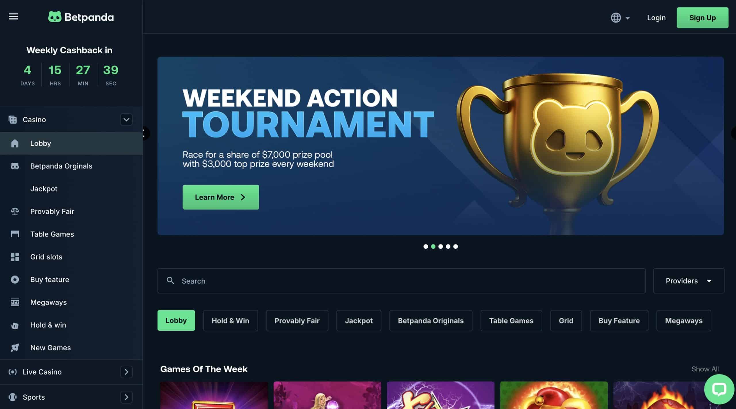 Betpanda USDT Casino Site